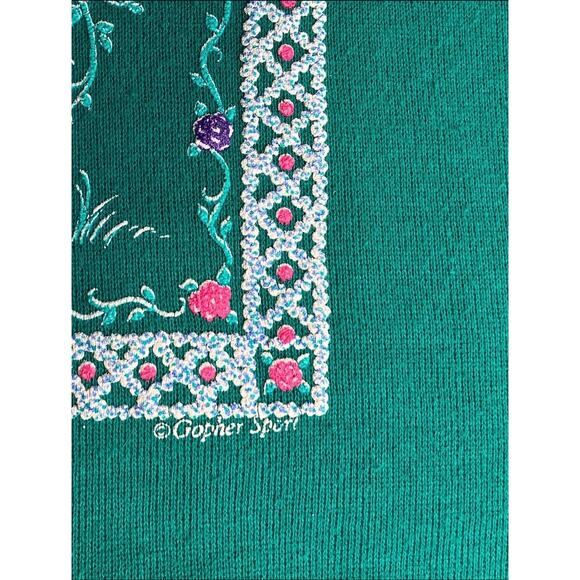 Vintage floral Gopher sweater - Picture 4 of 4